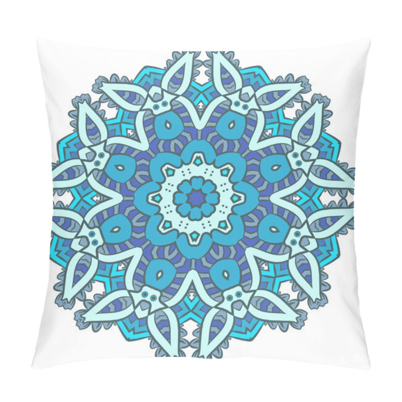 Personality  Ethnic Fractal Mandala Aztec Pattern Pillow Covers