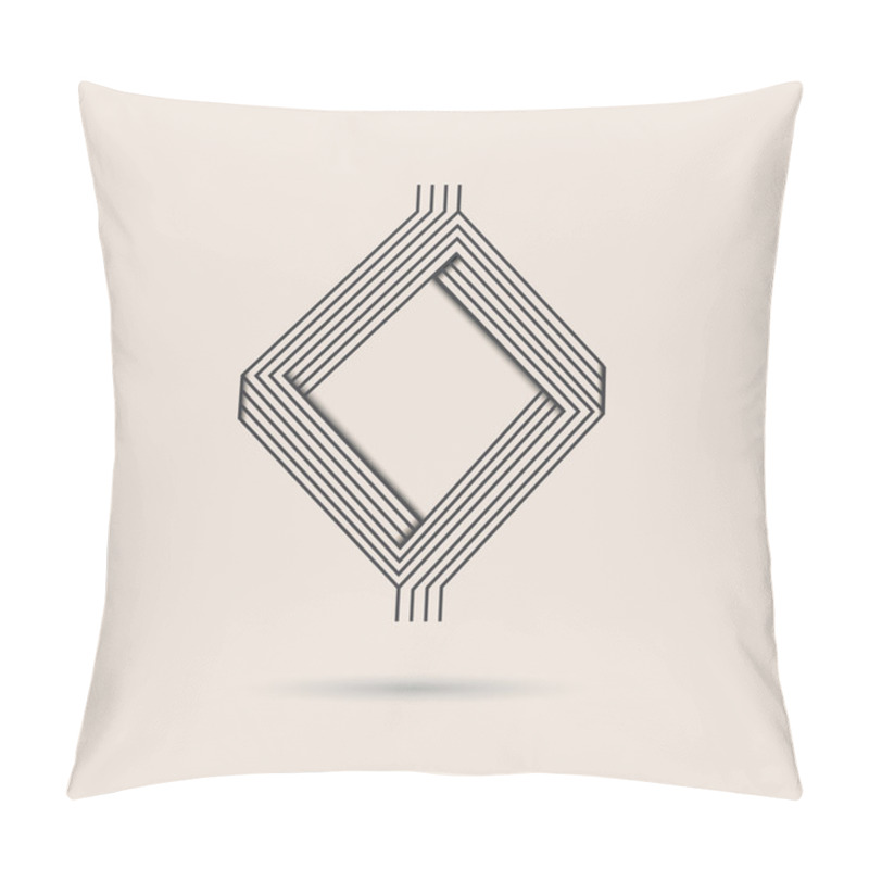 Personality  Abstract Vector Logo. Pillow Covers