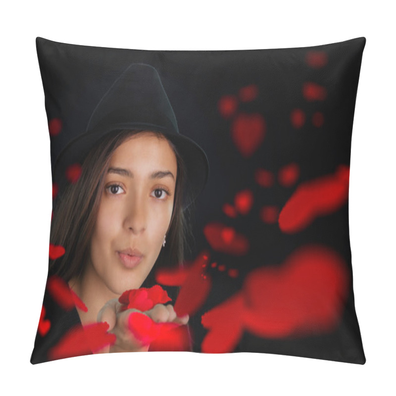 Personality  Girl Blowing Kisses Pillow Covers