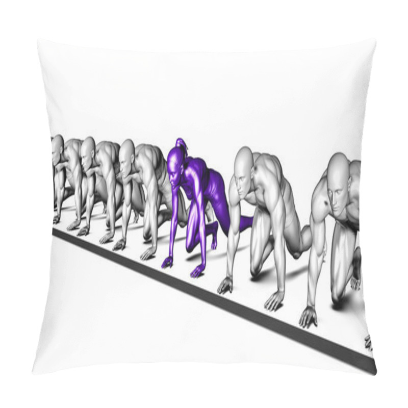 Personality  Workplace Gender Equality Pillow Covers