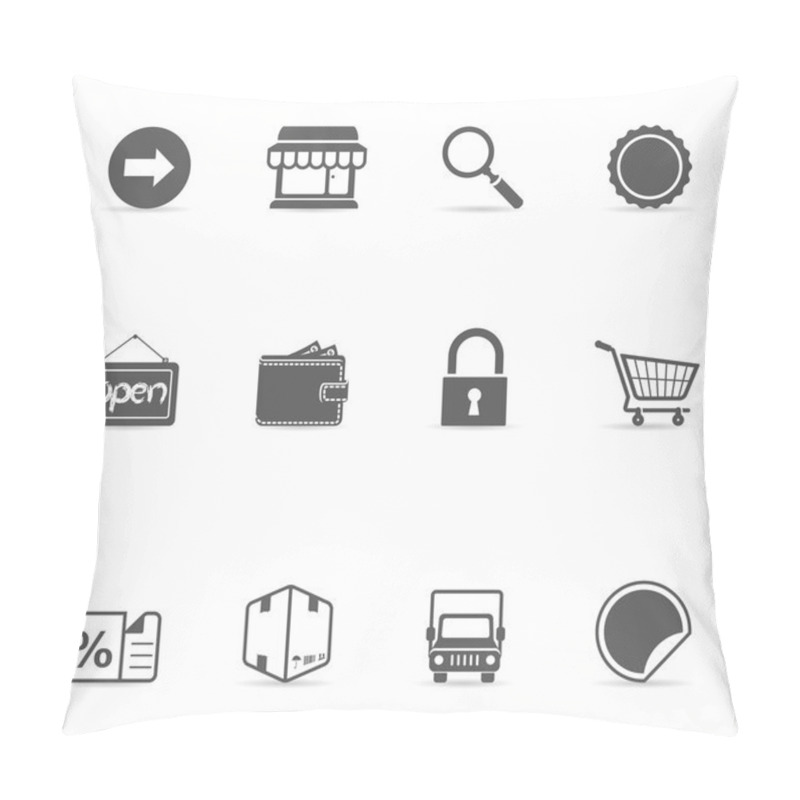 Personality  Ecommerce Icon Series Pillow Covers