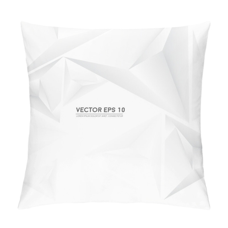 Personality  Vector Background Abstract Polygon Triangle. Pillow Covers