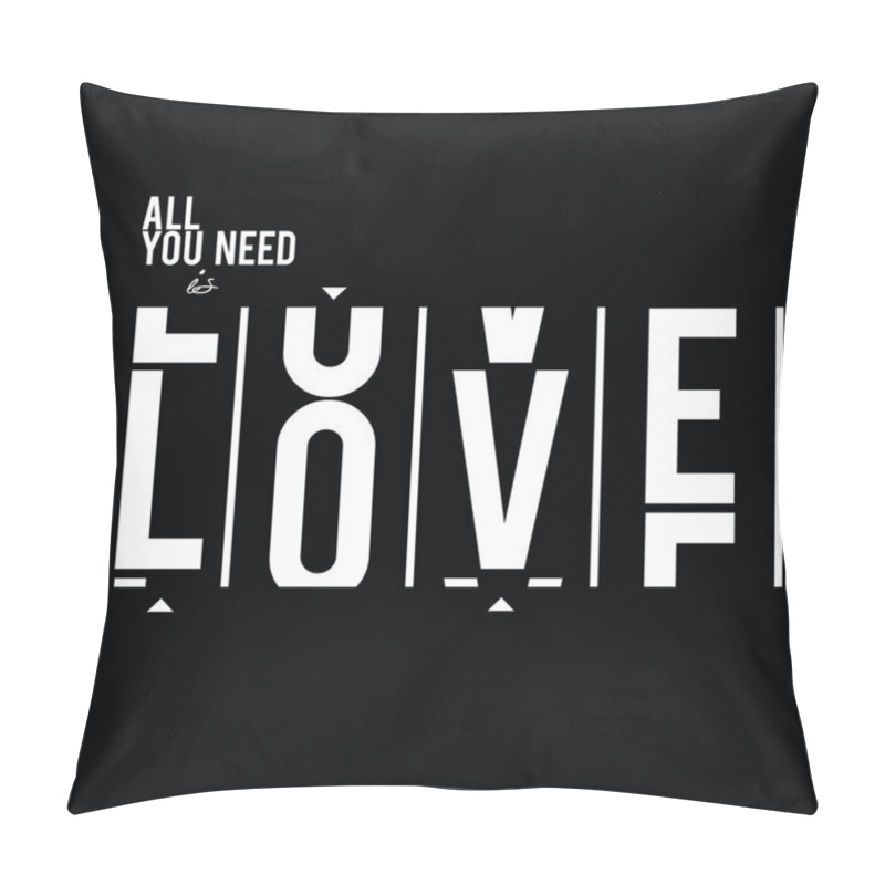 Personality  All You Need Is Love Slogan Print Pillow Covers