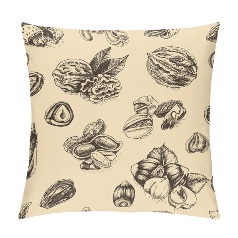 Personality  Background Sketch Walnuts Pillow Covers