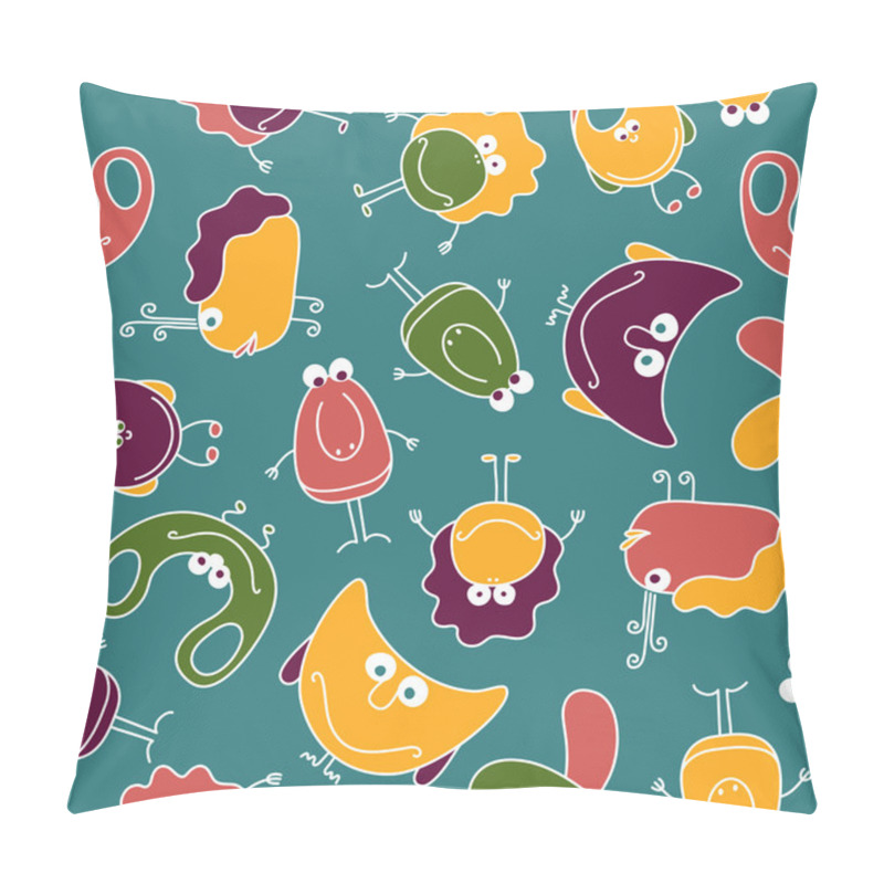 Personality  Seamless Cute Characters Pattern Pillow Covers