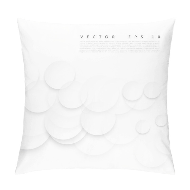 Personality  Vector Paper Circle Banner.  Pillow Covers