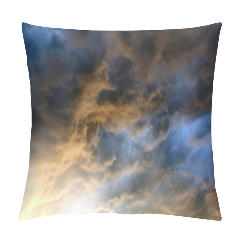 Personality  Dramatic Clouds Background Pillow Covers