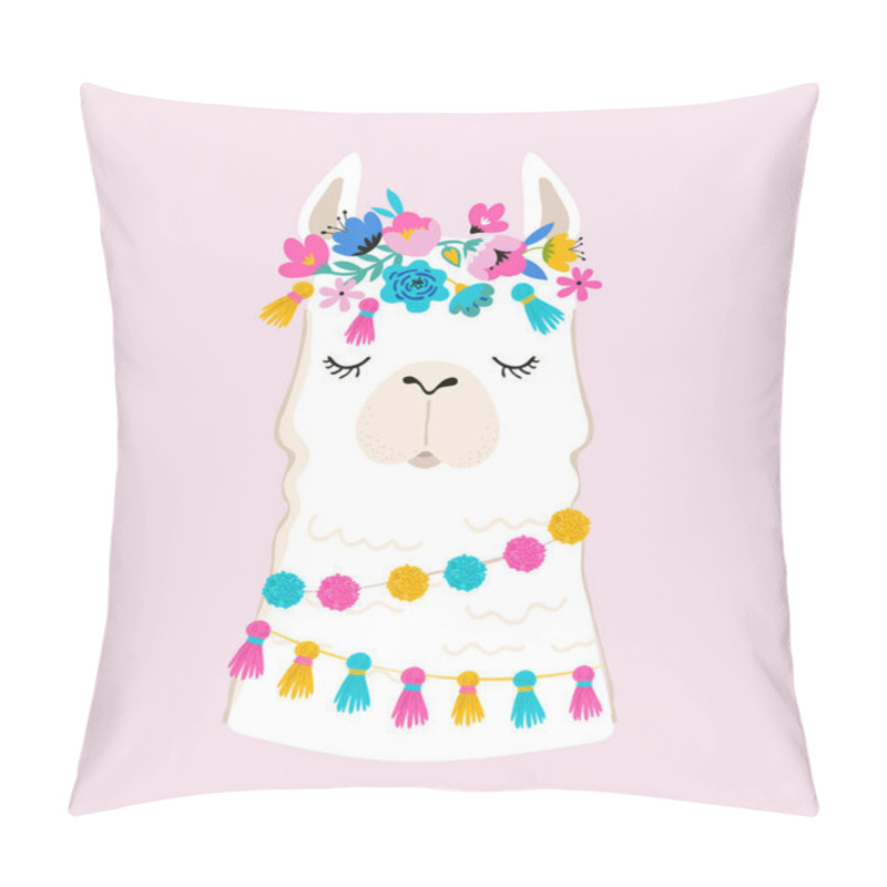 Personality  Llama Illustration, Cute Hand Drawn Elements And Design For Nursery Design, Poster, Greeting Card Pillow Covers