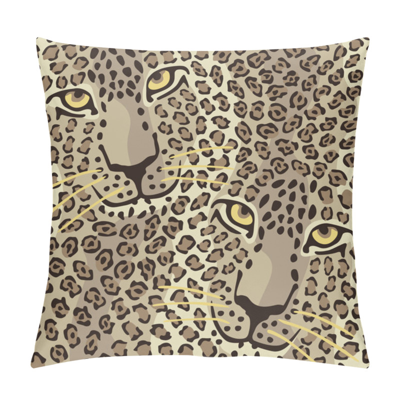 Personality  Wild Cat Couple Pillow Covers