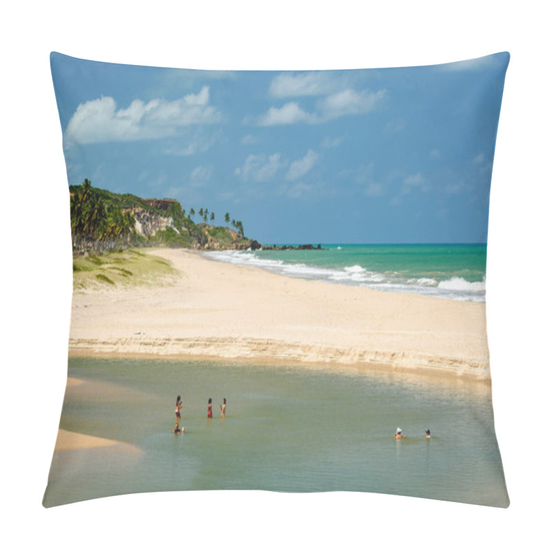 Personality  Beautiful Beach, Conde, Near Joao Pessoa, Paraiba, Brazil On February 11, 2007. Pillow Covers