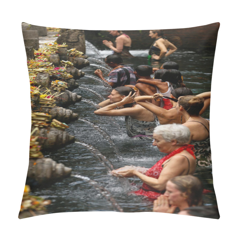 Personality  Cleansing Ceremony, Bali Temple Pillow Covers