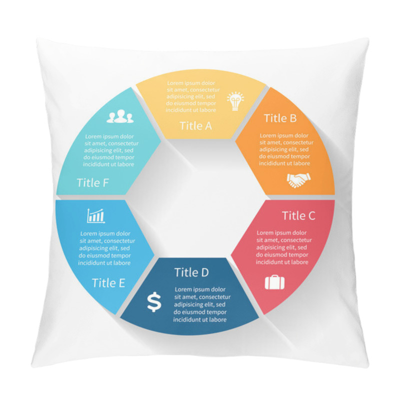 Personality  Modern Vector Info Graphic For Business Project Pillow Covers