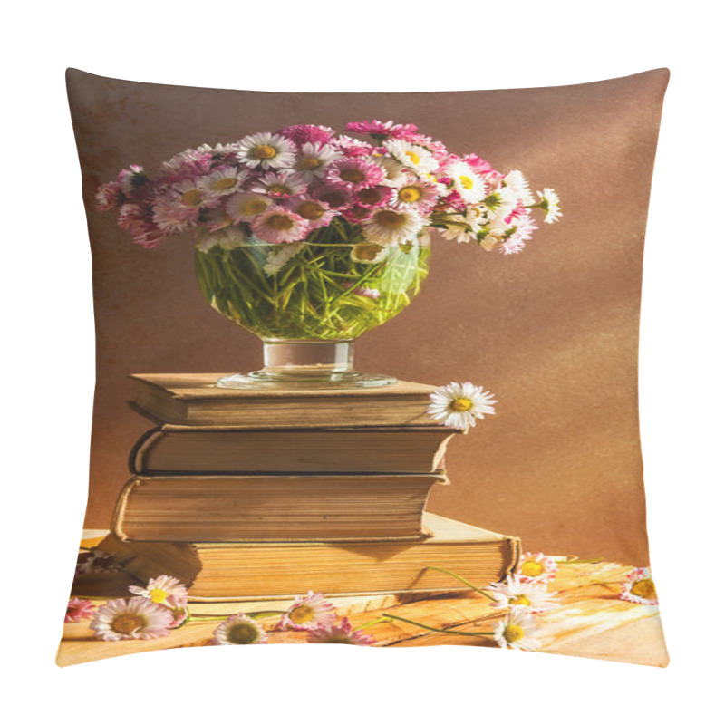 Personality  Still Life Bouquet Daisies Flowers Pillow Covers