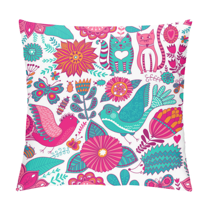 Personality  Seamless Floral Pattern Pillow Covers