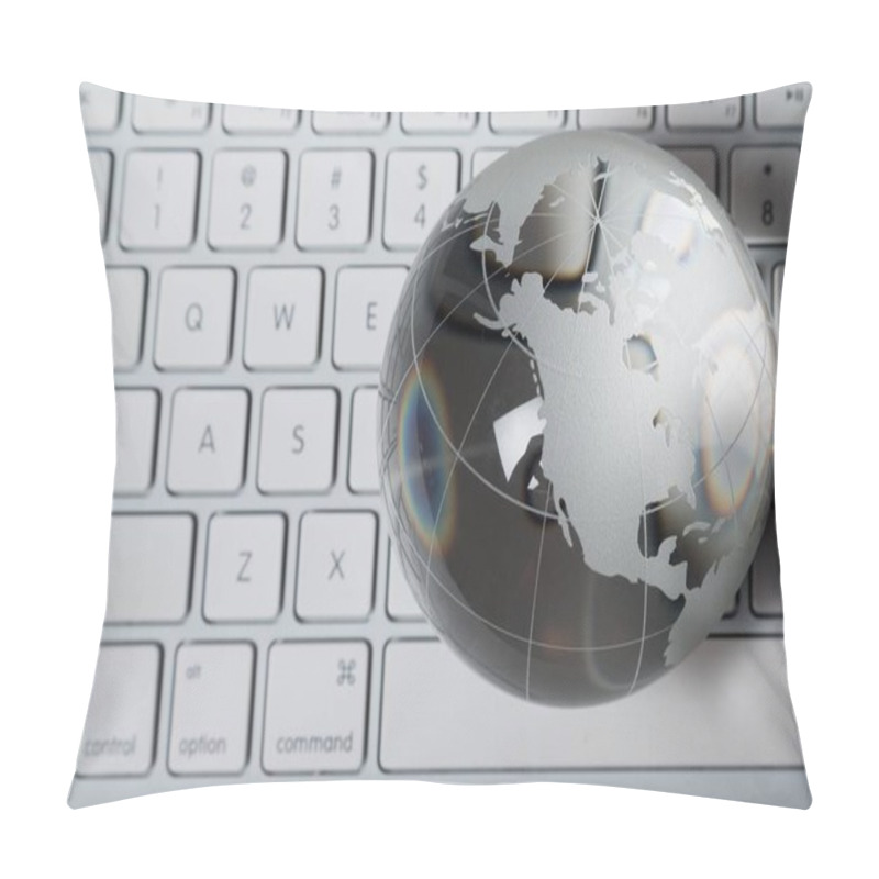 Personality  Glass Globe On Laptop    Pillow Covers