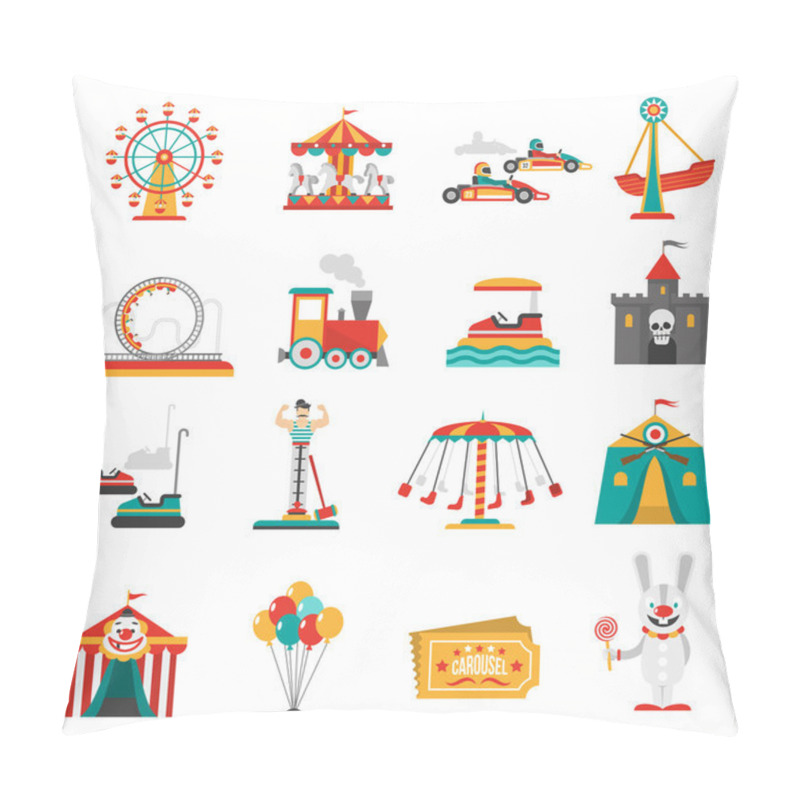 Personality  Amusement Park Icons Pillow Covers