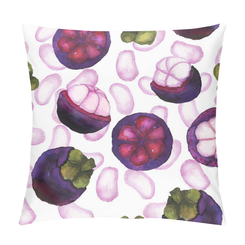 Personality  Mangosteen Pattern On White  Pillow Covers