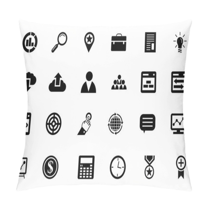 Personality  SEO And Marketing Vector Icons 1 Pillow Covers