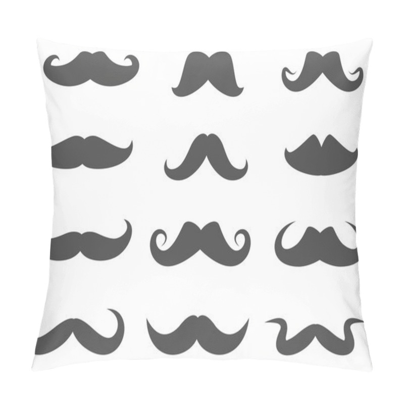 Personality  Black Moustaches Set Pillow Covers