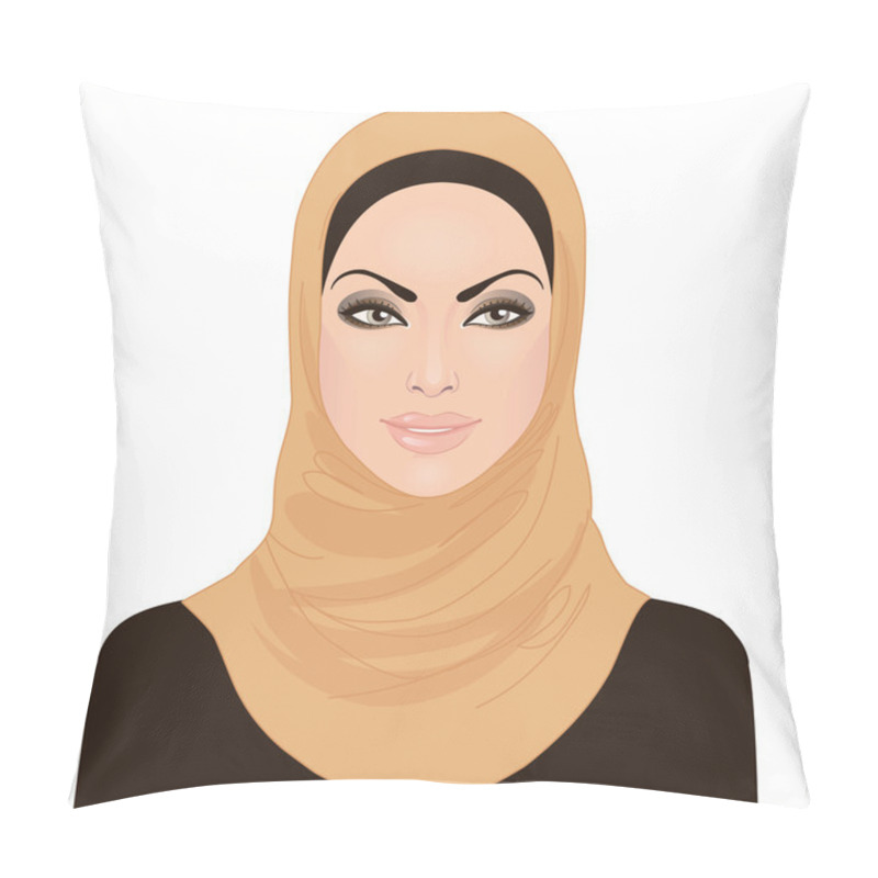 Personality  Muslim Beautiful Girl In Hijab Pillow Covers