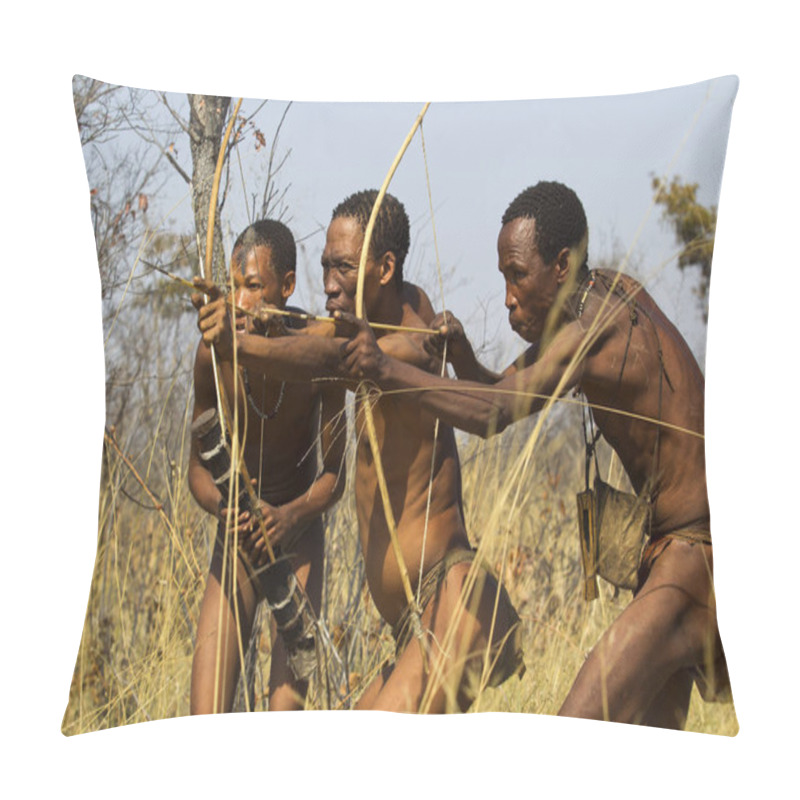 Personality  Bushmen Hunting With Bows And Arrows  Pillow Covers