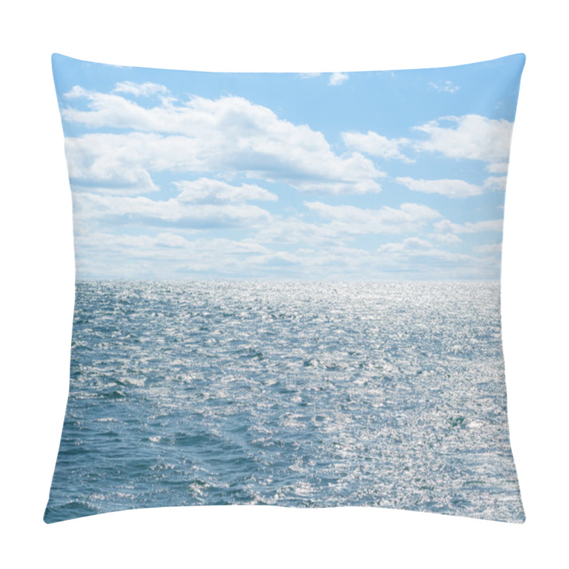 Personality  Blue Sea With Cloudy Sky Pillow Covers