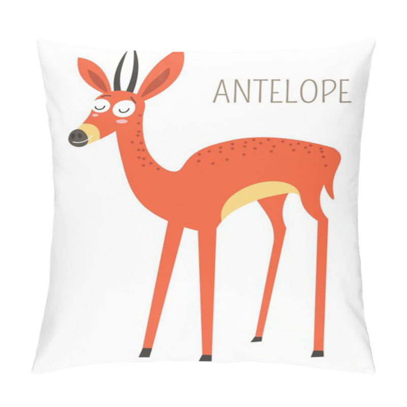 Personality  Thin Antelope With Closed Eyes Pillow Covers