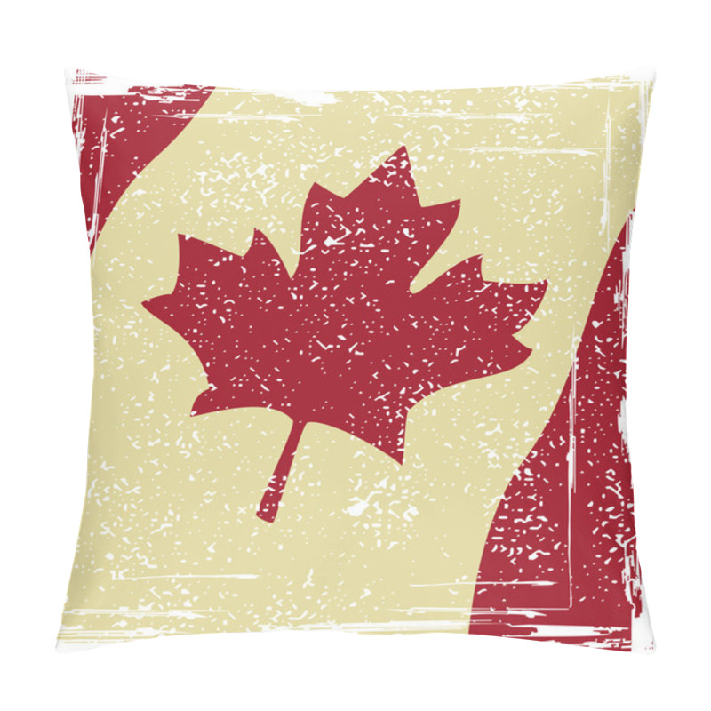 Personality  Canadian Grunge Flag Pillow Covers