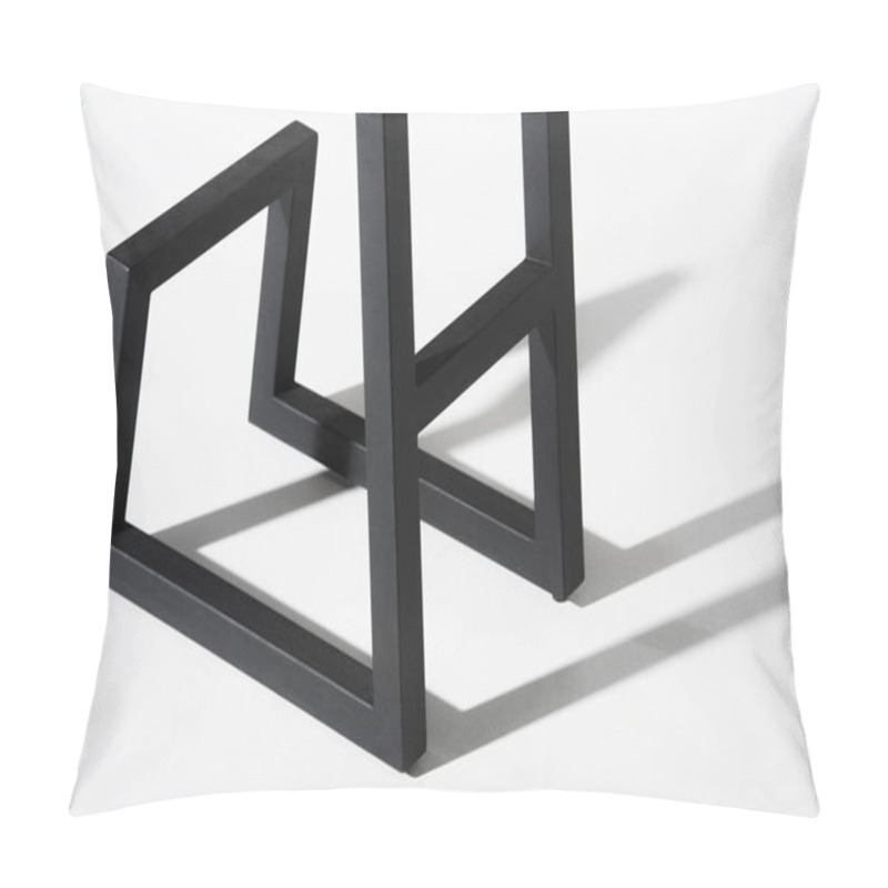 Personality  Black Metallic Legs Of Stool Pillow Covers