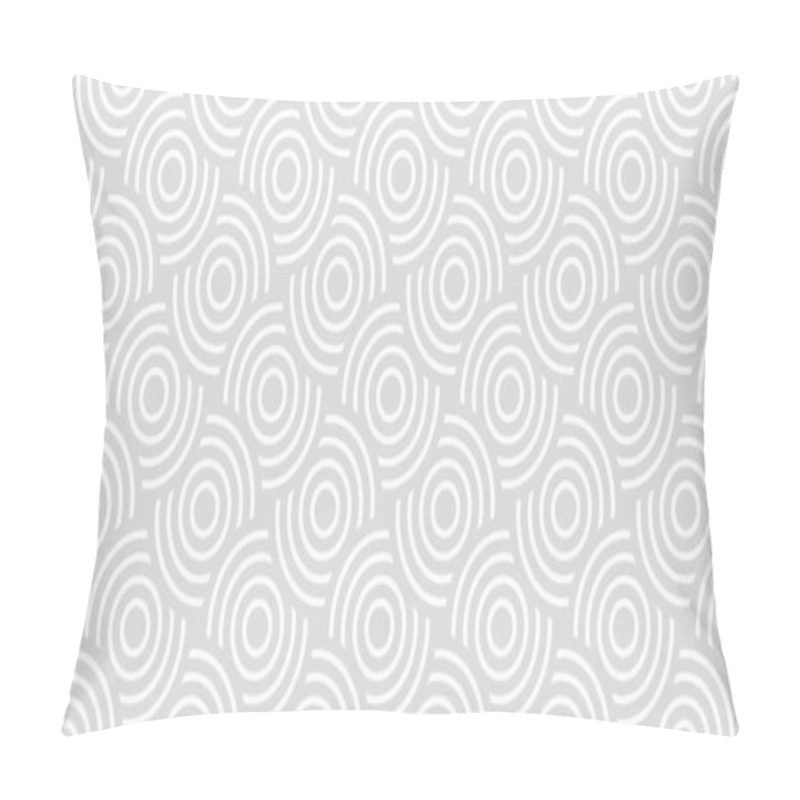 Personality  Vector Seamless Pattern With Concentric Circles. Modern Geometric Abstract Background. Pillow Covers