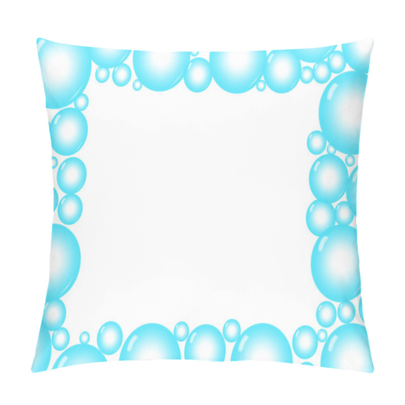 Personality  Blue Bubble Background Pillow Covers