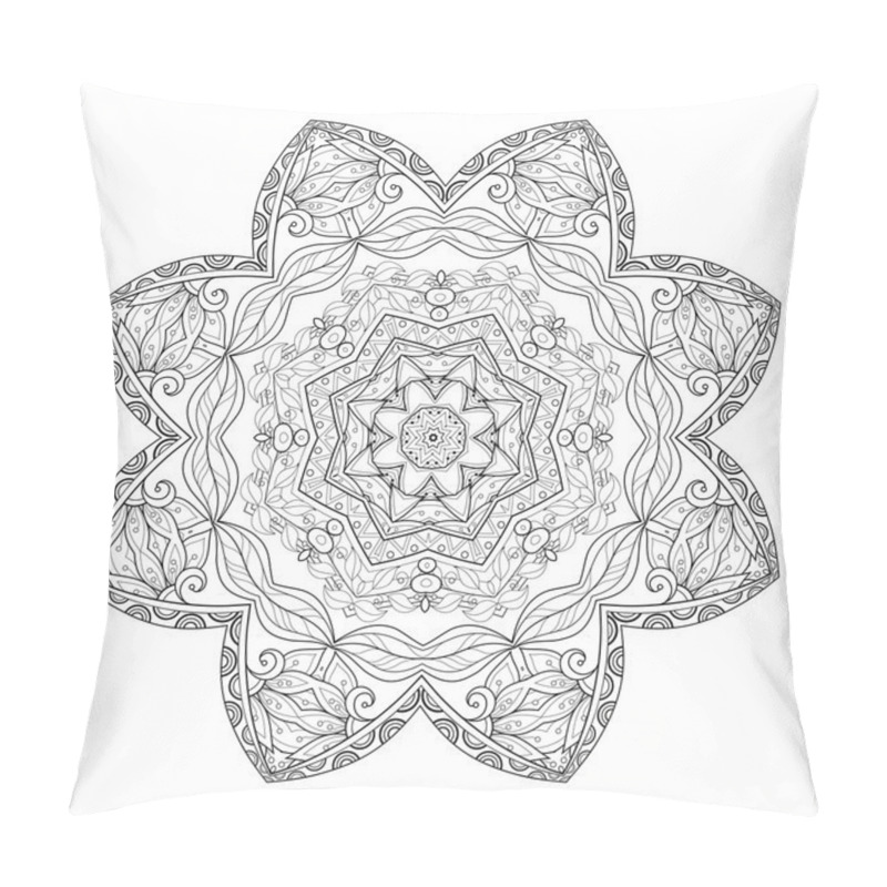 Personality  Beautiful Deco Black Mandala Pillow Covers