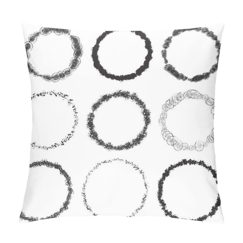 Personality  Grunge Rings Big Set Pillow Covers