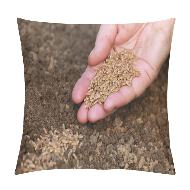 Personality  Sowing Seeds In A Garden Pillow Covers