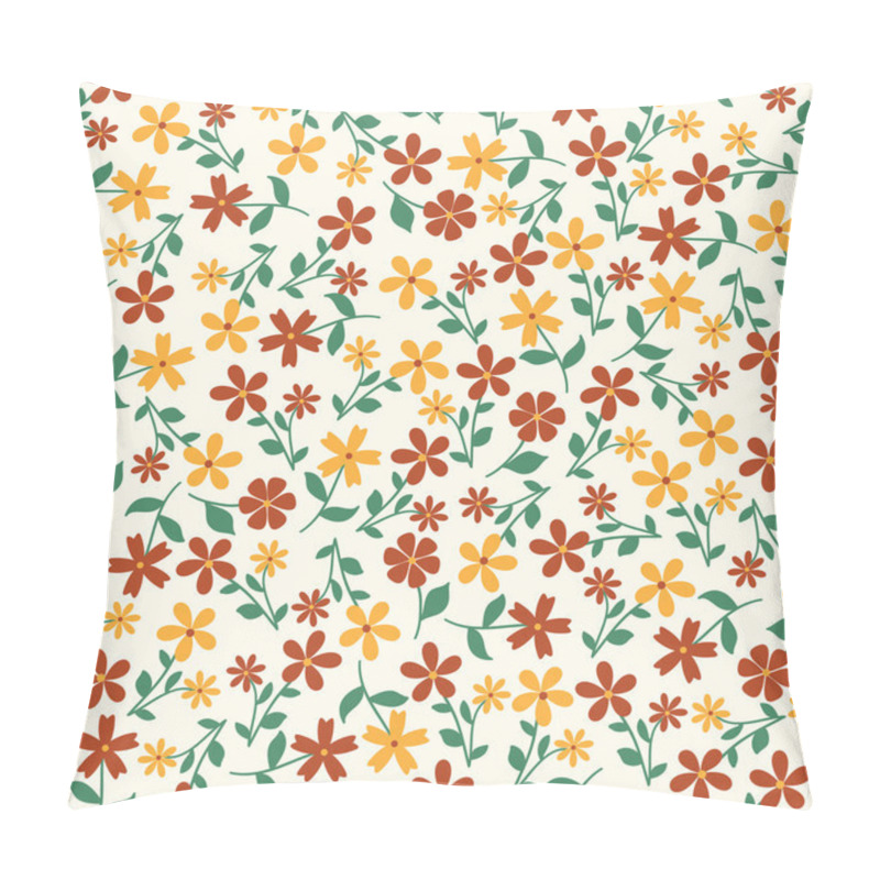 Personality  Seamless Pattern With Small Flowers Pillow Covers