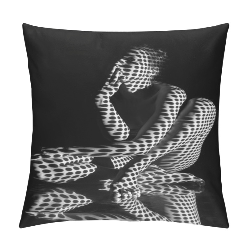 Personality  The  Body Of Woman With Black And White Pattern Pillow Covers