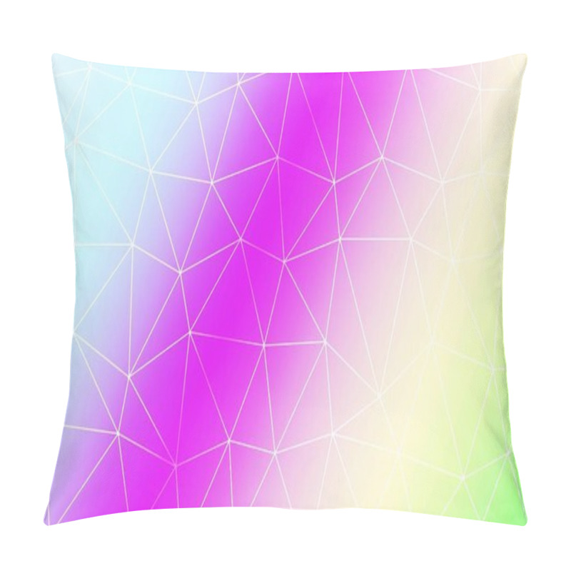 Personality  Modern Pattern In Polygonal Pattern With Triangles Style. Decorative Design For Interior Wallpaper, Smart Design, Fashion Print. Vector Illustration. Creative Gradient Color. Pillow Covers