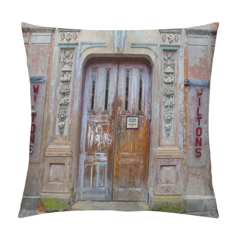 Personality  London, UK - April 3rd 2024: Exterior Of Wiltons Music Hall - One Of The Last Remaining Music Halls, Located On Graces Alley In East London, UK. Pillow Covers