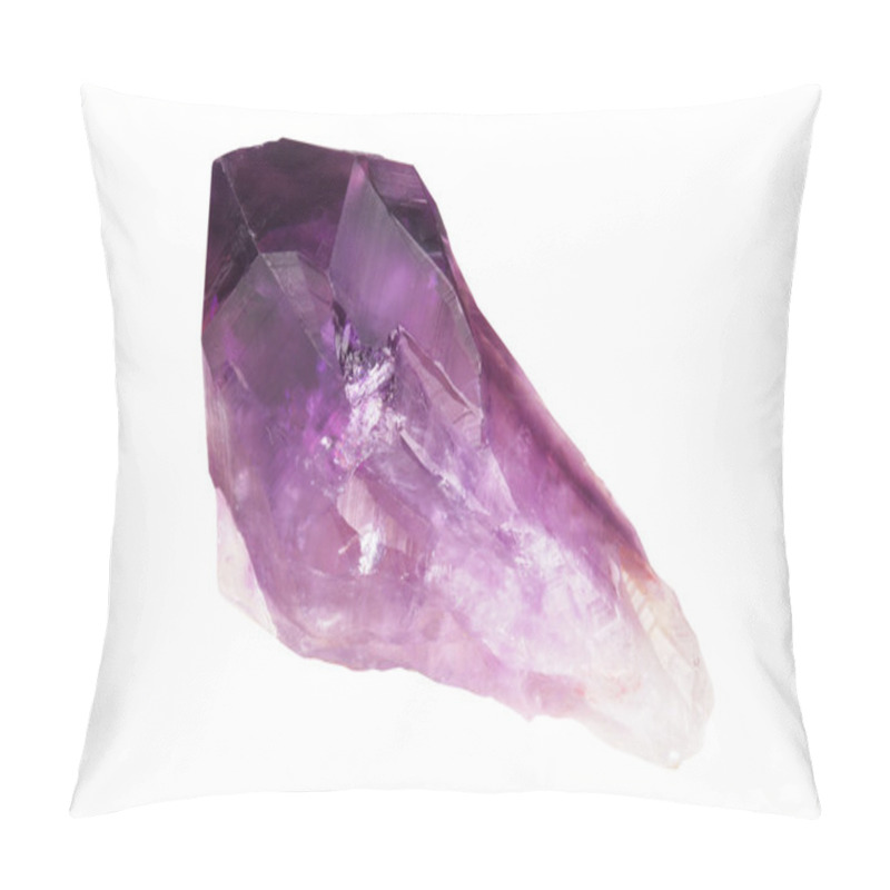 Personality  Crystal Amethyst On White Background Pillow Covers