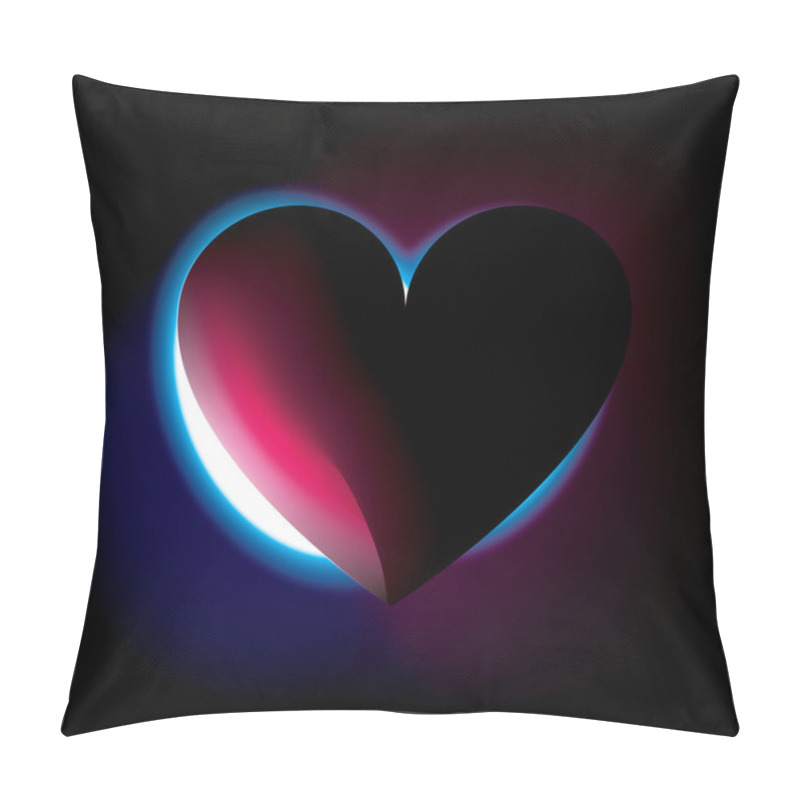 Personality  Night Time For Love. Vector Image Pillow Covers