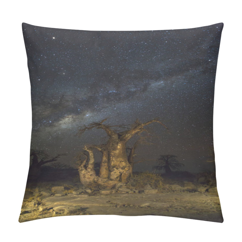 Personality  Milkyway And Baobab Trees Pillow Covers