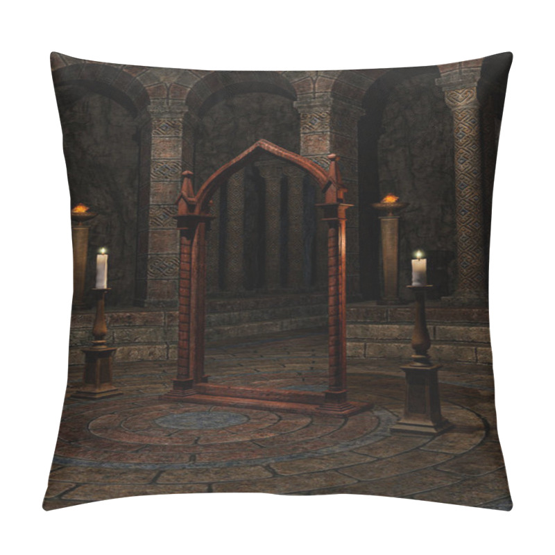 Personality  Black Scale Fantasy Dragon Pose 1, 3D Illustration, 3D Rendering, Olram Pillow Covers