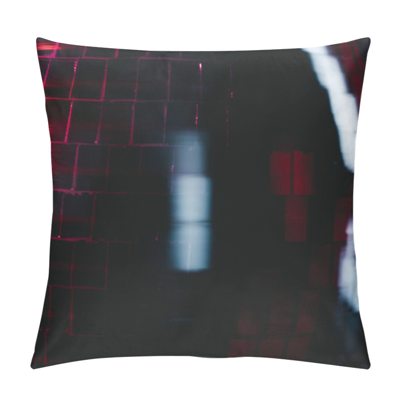 Personality  Close-up View Of Shiny Rotating Disco Ball, Abstract Background Pillow Covers