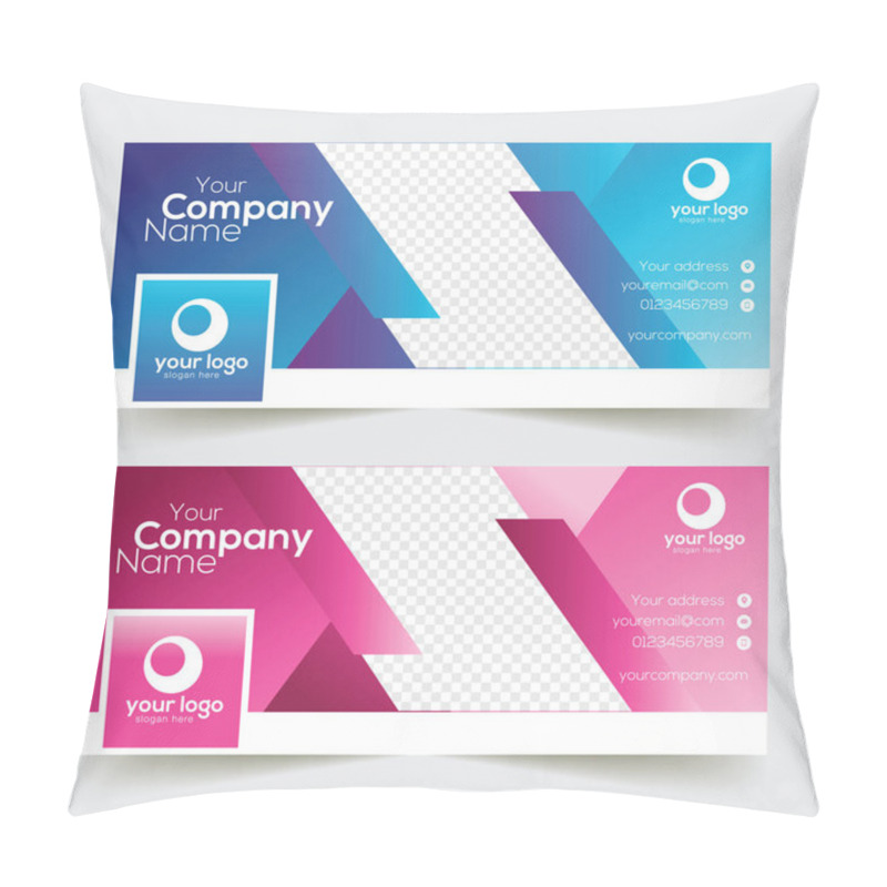 Personality  Corporate Facebook Timeline Cover Template Pillow Covers