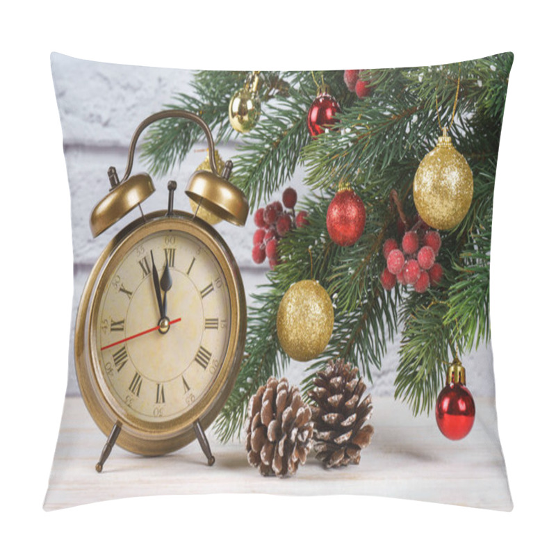 Personality  Christmas Tree And Countdown To The New Year. Pillow Covers