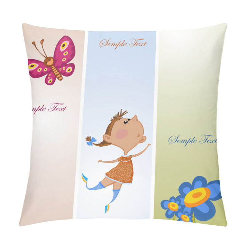 Personality  Congratulations Trio Girl Butterfly Flowers Pillow Covers