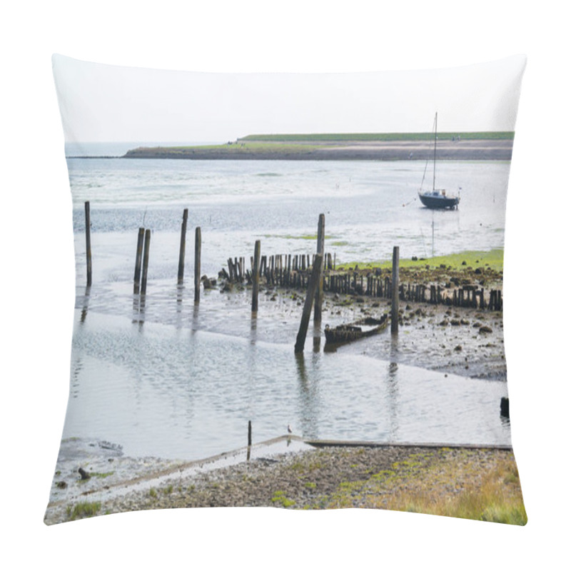 Personality  Harbour Of De Cocksdorp On Island Texel, Netherlands Pillow Covers