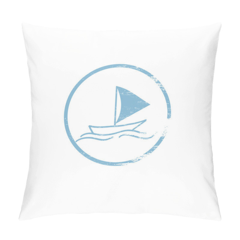 Personality  Sailing Boat Logo Pillow Covers