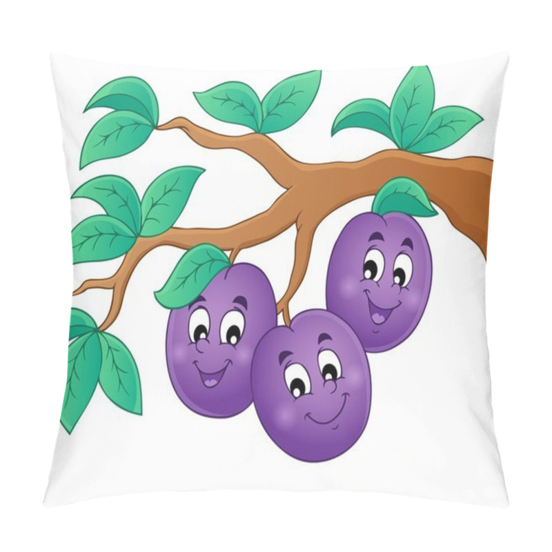 Personality  Image With Plum Theme 1 Pillow Covers