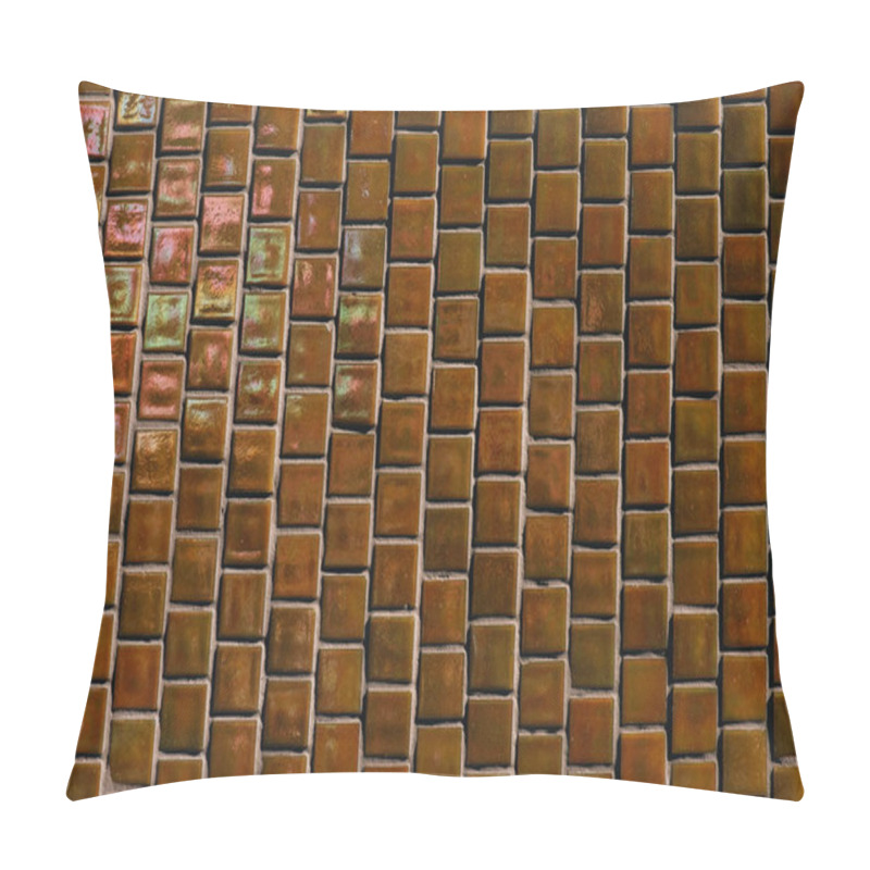 Personality  Full Frame Image Of Ceramic Tile Wall Background Pillow Covers